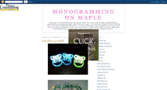 Desktop Screenshot of monogrammingonmaple.blogspot.com