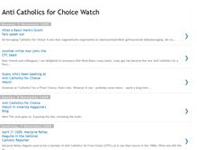 Tablet Screenshot of anti-catholics-for-choice-watch.blogspot.com