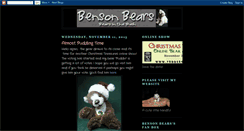 Desktop Screenshot of bensonbears.blogspot.com