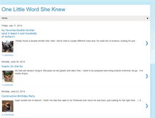 Tablet Screenshot of onelittlewordsheknew.blogspot.com
