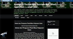 Desktop Screenshot of anshoruttauhidwassunnahwaljihad.blogspot.com