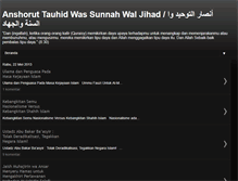 Tablet Screenshot of anshoruttauhidwassunnahwaljihad.blogspot.com