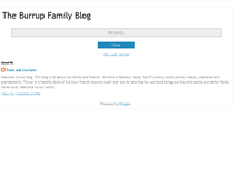 Tablet Screenshot of burrupfamilyblog.blogspot.com