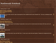 Tablet Screenshot of northwoodsnotebook.blogspot.com