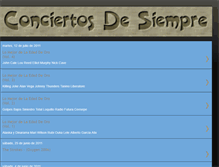 Tablet Screenshot of conciertosdesiempre.blogspot.com