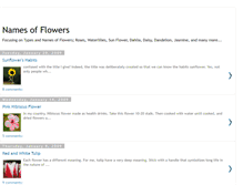 Tablet Screenshot of namesofflowers.blogspot.com