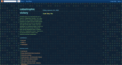 Desktop Screenshot of catastrophicvictory.blogspot.com