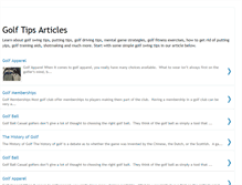 Tablet Screenshot of golftipsarticles.blogspot.com