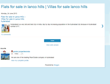 Tablet Screenshot of lancohillshyderabad.blogspot.com