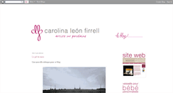 Desktop Screenshot of carolinaleonfirrell.blogspot.com