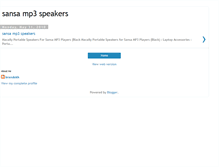 Tablet Screenshot of 20-sansamp3speakers.blogspot.com