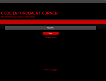 Tablet Screenshot of codeenforcementcorner.blogspot.com