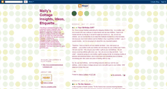 Desktop Screenshot of mallyscottage.blogspot.com