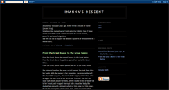 Desktop Screenshot of inannasdescent.blogspot.com