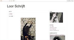 Desktop Screenshot of loorschrijft.blogspot.com