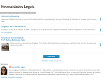 Tablet Screenshot of necessidadeslegais.blogspot.com