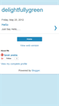 Mobile Screenshot of delightfullygreen.blogspot.com
