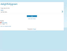 Tablet Screenshot of delightfullygreen.blogspot.com