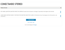 Tablet Screenshot of conectandostereo.blogspot.com