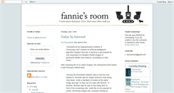 Desktop Screenshot of fanniesroom.blogspot.com