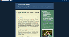 Desktop Screenshot of learncontext.blogspot.com