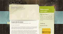 Desktop Screenshot of iansbittersweetlife.blogspot.com