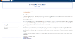 Desktop Screenshot of myrussianwomen.blogspot.com