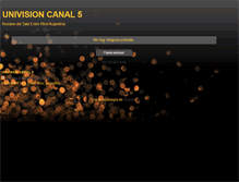 Tablet Screenshot of canal5univision.blogspot.com