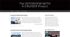 Desktop Screenshot of interviewwithacruiser.blogspot.com