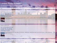 Tablet Screenshot of londonrootsresearch.blogspot.com