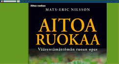 Desktop Screenshot of aitoaruokaa.blogspot.com