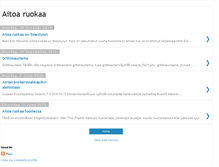 Tablet Screenshot of aitoaruokaa.blogspot.com
