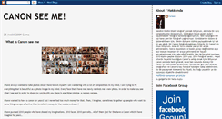 Desktop Screenshot of canonseeme.blogspot.com