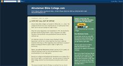 Desktop Screenshot of minutemanbiblecollege.blogspot.com