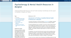 Desktop Screenshot of bangkokpsychotherapist.blogspot.com