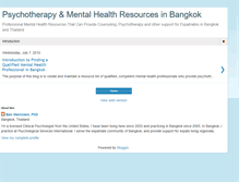 Tablet Screenshot of bangkokpsychotherapist.blogspot.com