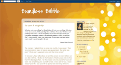 Desktop Screenshot of boundlessbabble.blogspot.com