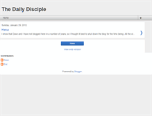 Tablet Screenshot of dailydisciple.blogspot.com