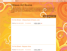 Tablet Screenshot of ottawaartscene.blogspot.com