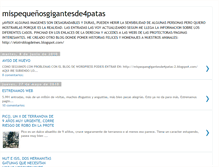 Tablet Screenshot of mispequesgigantes-ines.blogspot.com
