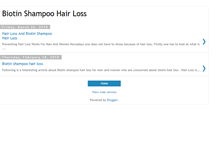 Tablet Screenshot of biotinshampoohairloss.blogspot.com