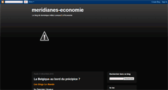 Desktop Screenshot of meridianes-economie.blogspot.com