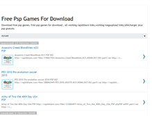 Tablet Screenshot of freepspgamesfordownload.blogspot.com