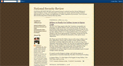 Desktop Screenshot of nationalsecurityreview.blogspot.com