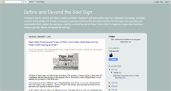 Desktop Screenshot of beyondthesoldsign.blogspot.com
