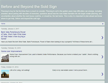 Tablet Screenshot of beyondthesoldsign.blogspot.com