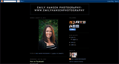 Desktop Screenshot of emilyhansenphotography.blogspot.com