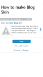Mobile Screenshot of howtomakeblogskin.blogspot.com