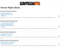 Tablet Screenshot of books-human-rights.blogspot.com