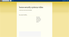 Desktop Screenshot of homesecuritysystems2.blogspot.com